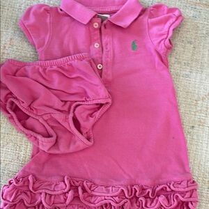 Ralph Lauren Kids Pink Polo Dress
